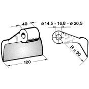 Marteau Broyeur 130 x 40 Ø 16.5