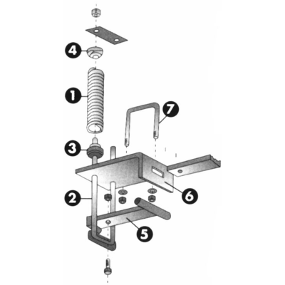 Kit Montage Pour Ressort Chisel Mono lame 55 x 25