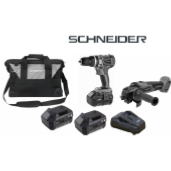 Pack 20 V Perceuse Visseuse + Meuleuse d'Angle - "Schneider"